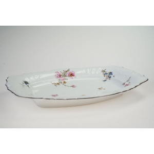 76146 FRAUREUTH SECESJA DUŻA CUDOWNA PATERA PÓŁMISEK KWIATY (2).jpg