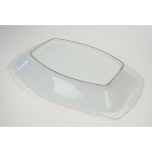 76146 FRAUREUTH SECESJA DUŻA CUDOWNA PATERA PÓŁMISEK KWIATY (4).jpg