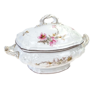 FRAUREUTH SECESJA CUDOWNA WAZA TERYNA KWIATY