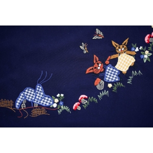 76205 WIELKANOC GRANATOWY OBRUS Z BARWNYMI DEKORACJAMI 85 X 85 CM (2).jpg