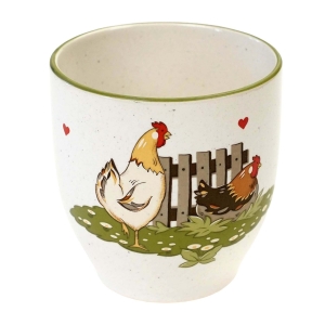 WIELKANOC PFALZKERAMIK KOGUT I KURKA KUBEK DO MLEKA