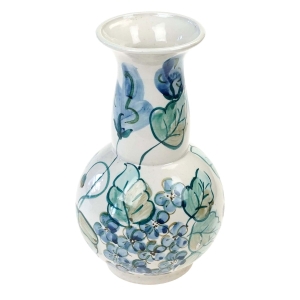 BOLESŁAWIEC RĘCZNIE MALOWANY WAZON W KWIATKI