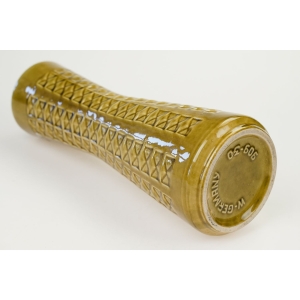 76227 BAY KERAMIK OCHROWY WAZON Z GEOMETRYCZNY RELIEFEM (5).jpg