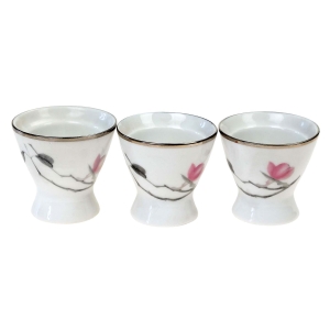 ROSENTHAL R. LOEWY FORMA 2000 KOMPLET 3 KIELISZKÓW DO JAJ MAGNOLIE