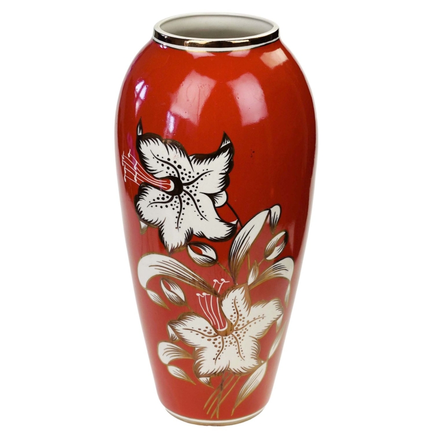 76242 CHODZIEŻ CZERWONY GIGANT DUŻY WAZON W LILIE 43 CM (1).jpg