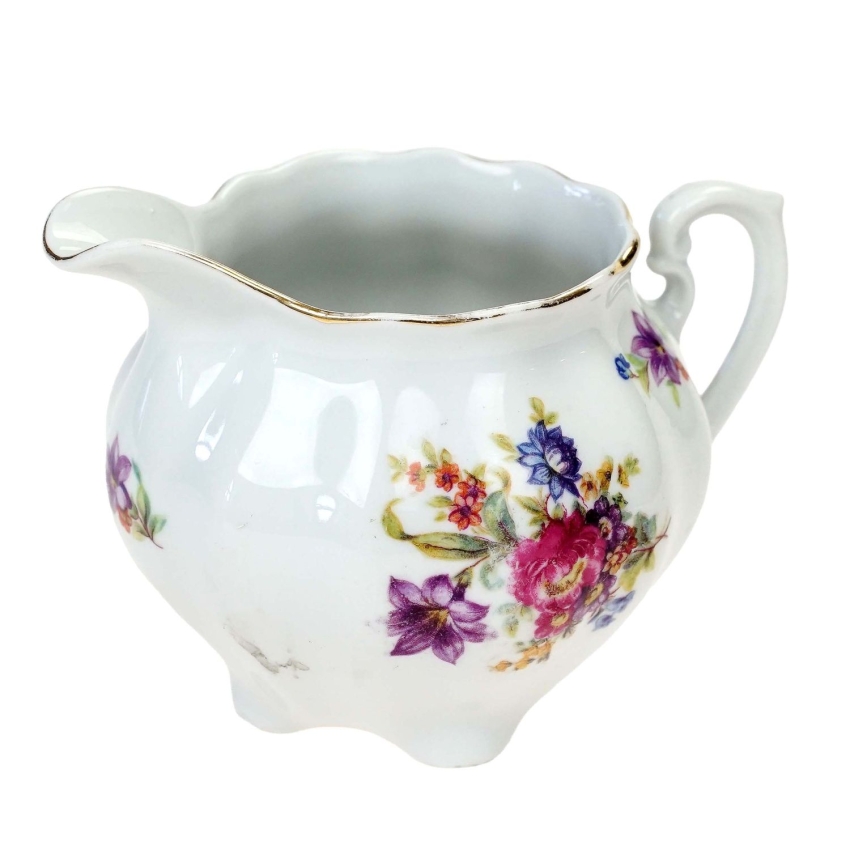 76249 ĆMIELÓW BOLERO MLECZNIK DZBANECZEK DO ŚMIETANKI KOLOROWE KWIATY (1).jpg