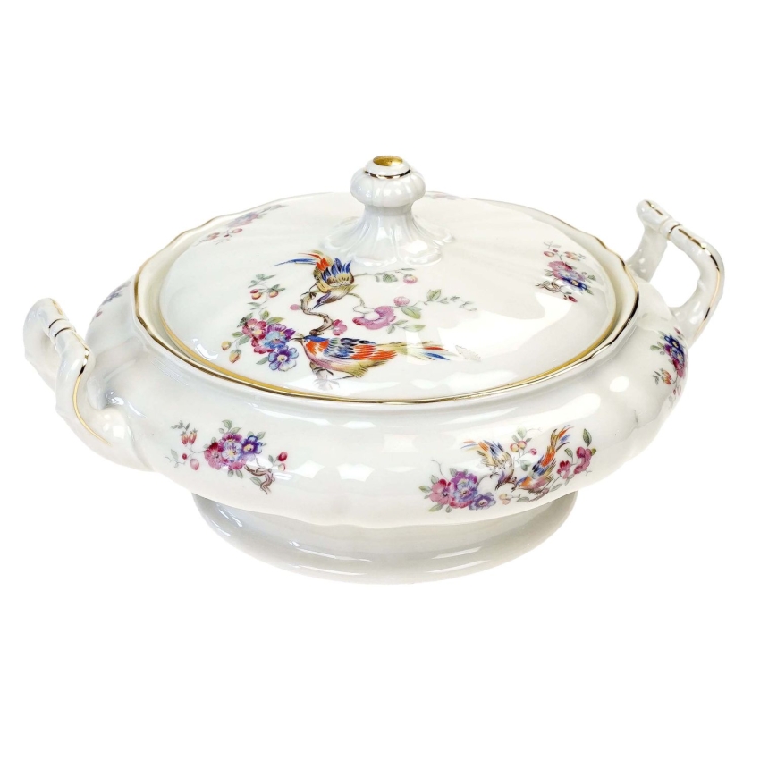 76251 KRAUTHEIM KOŚĆ SŁONIOWA RAJSKIE PTAKI I KWIATY WAZA TERYNA (1).jpg