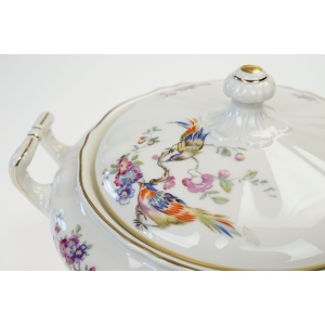 76251 KRAUTHEIM KOŚĆ SŁONIOWA RAJSKIE PTAKI I KWIATY WAZA TERYNA (3).jpg