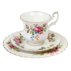 ROYAL ALBERT MOSS ROSE ŚLICZNA ŚNIADANIÓWKA