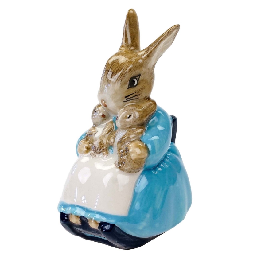 76298 WIELKANOC ROYAL ALBERT FIGURKA KRÓLICZKI ZAJĄCE MAMA Z DZIEĆMI (1).jpg