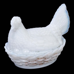 WIELKANOC VALLERYSTHAL LATTIMO STAREŃKA MLECZNA KURA SYGNOWANA