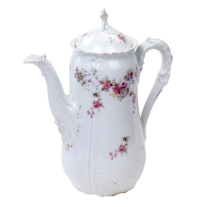 JÄGER GLORIETTE SECESJA DZBANEK W RÓŻYCZKI CUDOWNE RELIEFY