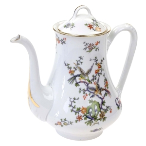 LIMOGES DZBANEK DO KAWY RAJSKIE PTAKI I KWIATY