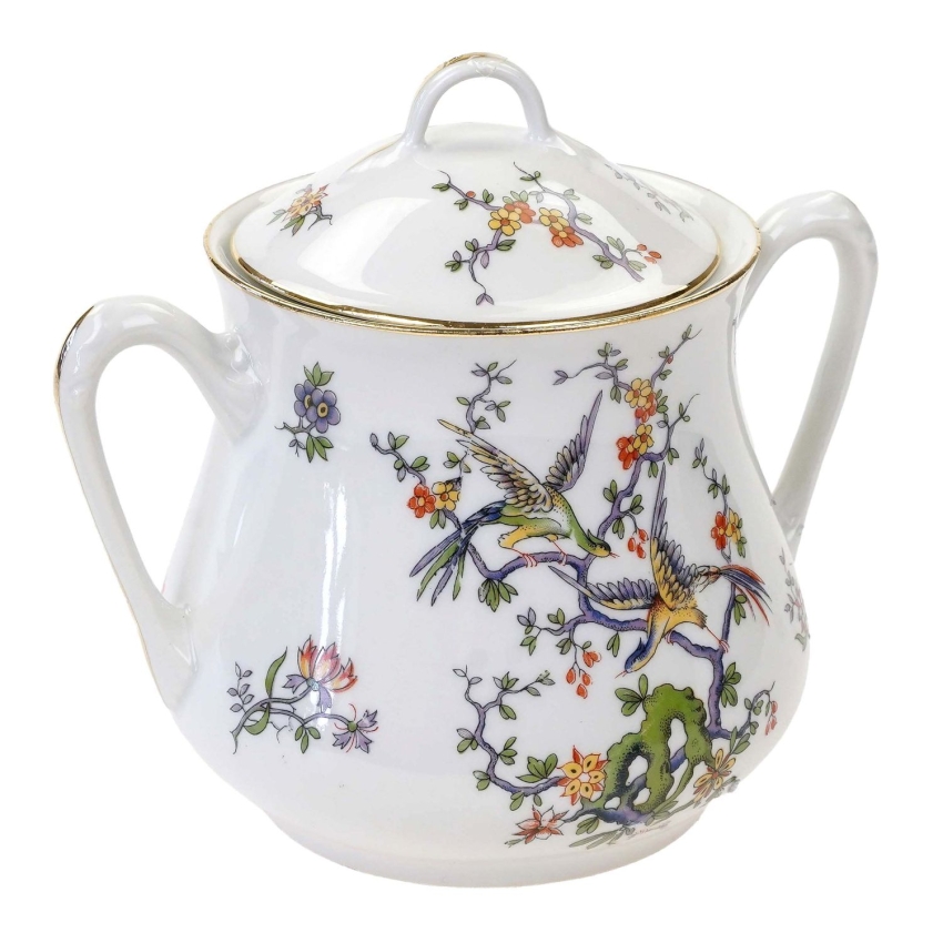 76412 LIMOGES DUŻA CUKIERNICA RAJSKIE PTAKI I KWIATY (1).jpg