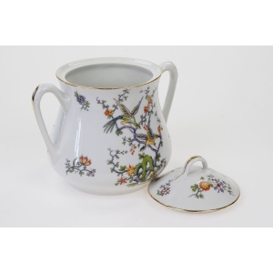 76412 LIMOGES DUŻA CUKIERNICA RAJSKIE PTAKI I KWIATY (4).jpg