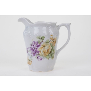 76413 SECESJA STAREŃKI MLECZNIK HERBACIANE RÓŻE I FIOŁKI (2).jpg