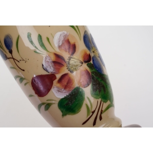 76433 SECESJA DUŻY WAZON MALOWANY EMALIĄ OPAKOWY KWIATY (3).jpg
