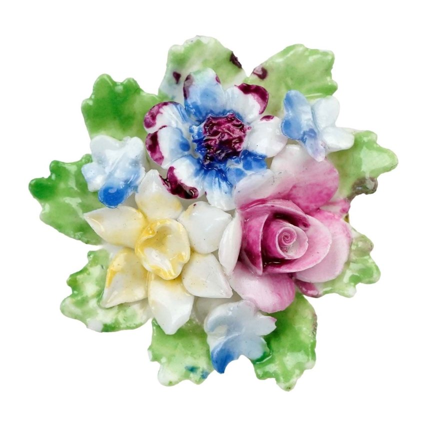 76352 STARA PORCELANOWA BROSZKA BUKIET KWIATÓW ANGLIA (1).jpg