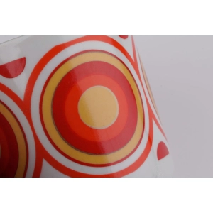 44550 LUBIANA KOLOROWE LATA 70-TE KUBEK Z PRLU W STYLU OP-ART (2).jpg