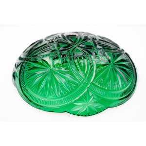 76466 ZĄBKOWICE DUŻA SZMARAGDOWA MISA W KRĘGI #1246 (4).jpg