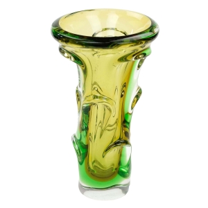 MSTIŠOV F. ZEMEK? ZIELONY DEKORACYJNY WAZON