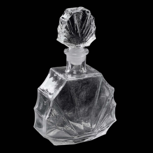 STÖLZLE HEŘMANOVA HUŤ RASOWE ART-DECO KARAFKA KWIAT LOTOSU