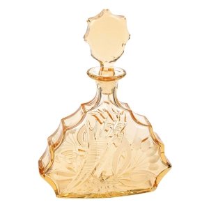 PRZEPIĘKNA MORELOWA RĘCZNIE SZLIFOWANA KARAFKA