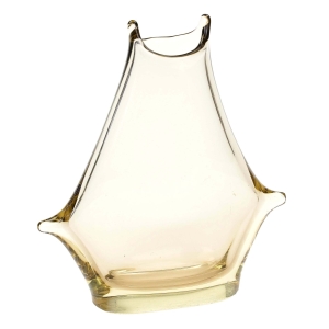 ŽELEZNY BROD M. KLINGER ŚLICZNY DWUBARWNY BRUNATNO-CYTRYNOWY WAZON