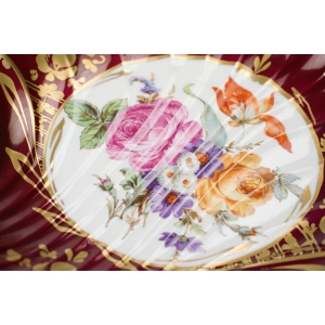 76505 LIMOGES MUSZLA ŚLICZNA PATERA W KWIATY (4).jpg