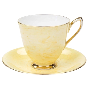 ROYAL ALBERT GOSSAMER CYTRYNOWA MARMURKOWA FILIŻANKA ZE SPODKIEM