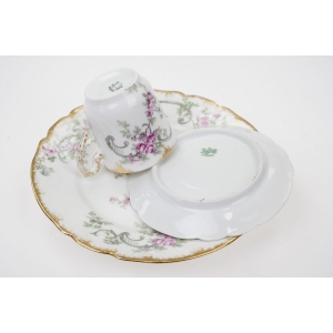 76514 LIMOGES L. SAZERAT &amp; BLONDEAU SECESJA ŚNIADANIÓWKA FIOLETOWE RÓŻYCZKI (4).jpg