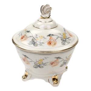 O. SCHLEGELMILCH PIĘKNA RĘCZNA MALATURA HERBACIANE RÓŻE BOMBONIERA