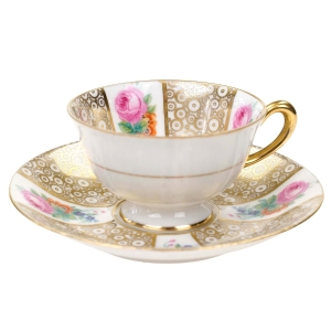 TILLOWITZ ŚWIETNA MOKKA ZE SPODKIEM ZŁOCENIA I KWIATY