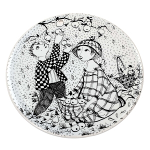 ROSENTHAL BJÖRN WIINBLAD CUDOWNY PLAKIETA OKTOBER PARADIES Z SERII KALENDARZ