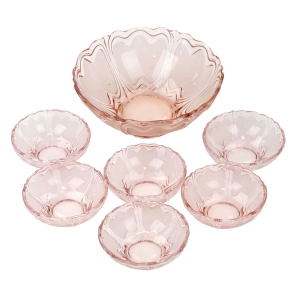 ŁOSOSIOWO-RÓŻOWY SERWIS DO DESERÓW I SAŁATEK 1+6