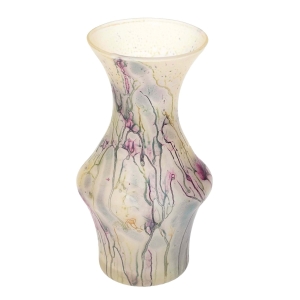 JERUZALEM ART-GLASS SATYNOWY WAZON ZE SMUGAMI