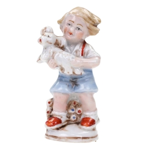 76559 GRÄFENTHAL THÜRINGEN ZABYTKOWA FIGURKA CHŁOPCA Z PIESKIEM (1).jpg