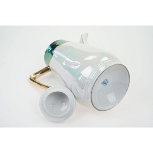 76599 BERLIN ZABYTKOWY OPALIZOWANY RĘCZNIE MALOWANY DZBANEK DO KAWY KWIATOWY MEDALION (5).jpg