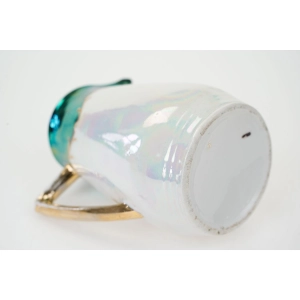 76601 BERLIN ZABYTKOWY OPALIZOWANY RĘCZNIE MALOWANY MLECZNIK KWIATOWY MEDALION (5).jpg