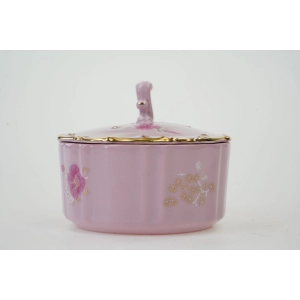 76603 LEANDER BOMBONIERA Z RÓŻOWEJ PORCELANY FASON AMIS RÓŻOWE KWIATKI (2).jpg