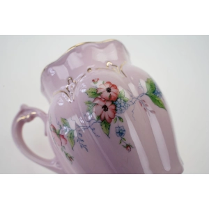 76607 CHODOV KUBEK HANKA Z RÓŻOWEJ PORCELANY KOLOROWE KWIATUSZKI (4).jpg