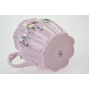 76607 CHODOV KUBEK HANKA Z RÓŻOWEJ PORCELANY KOLOROWE KWIATUSZKI (5).jpg