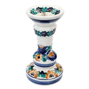WŁOCŁAWEK ŚWIECZNIK RĘCZNIE MALOWANE BARWNE KWIATY