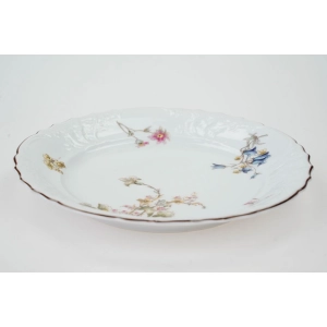 76641 FRAUREUTH KOMPLET 6 TALERZY OBIADOWYCH PŁASKICH W KWIATY SECESJA (2).jpg