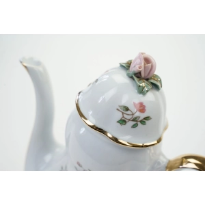 76650 BOGUCICE DZBANEK DO KAWY KWITNĄCE GAŁĄZKI I PLASTYCZNE RÓŻE (3).jpg