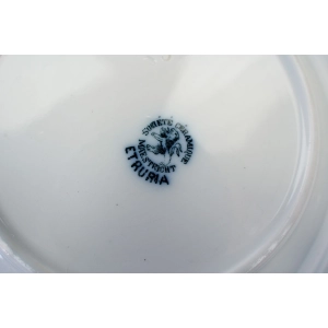 76658 MAESTRICHT ETRURIA KOMPLET 6 TALERZY OBIADOWYCH DO ZUPY KWIATY W KOBALCIE (5).jpg