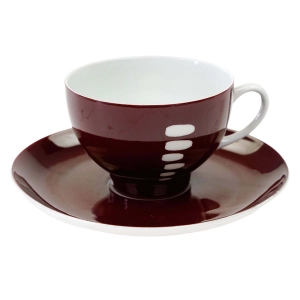 ĆMIELÓW ANNA W. POTACKI CZEKOLADOWY FILIŻANKA ZE SPODKIEM NEW LOOK