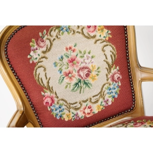 76689 STYLOWY FOTEL KRZESŁO Z PODŁOKIETNIKAMI HAFT KRZYŻYKOWY KWIATOWY (2).jpg