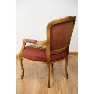 76689 STYLOWY FOTEL KRZESŁO Z PODŁOKIETNIKAMI HAFT KRZYŻYKOWY KWIATOWY (7).jpg