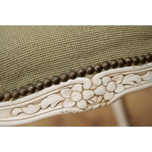 76690 STYLOWY FOTEL KRZESŁO Z PODŁOKIETNIKAMI SELEDYNOWY HAFT GOBELINOWY WZÓR W KWIATY (6).jpg